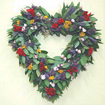 Mixed Floral Myrtle Heart 