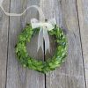 Preserved Boxwood Wreath Small, Mini Wreath With Ribbon - Image 4